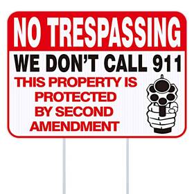 Waahome 630282006713 Funny No Trespassing Signs Private Property 10ftftx14ftft
