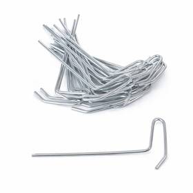 Web4001111 Waldor Orchids Inc. Orchid Nerd Galvanized Rhizome Clip For Clay Pot 4 Inch 10 Pack Clips