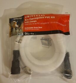 366971 Watts Universal 6ft 5/8 1inch Dishwasher Drain Hose