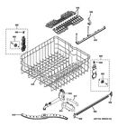 Gdf620hgj0ww Wd28x21719 Ge New Oem Dishwasher Rack Upper Asm Coated