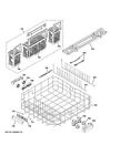 Wd28x22939 Ge Dishwasher Monogram Rack Lower Asm Coated New Oem In