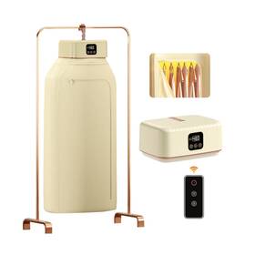 Cd-f001 Wdabolu Portable Clothes Dryer Hold 9-12 Items 8h Timer With Remote Control And Dry Bag