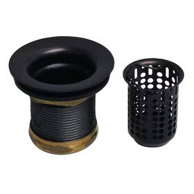 Westbrass 726084550049 Junior Bar/laundry Sink Drain Assembly With Removable Strainer Basket Oil Rubbe