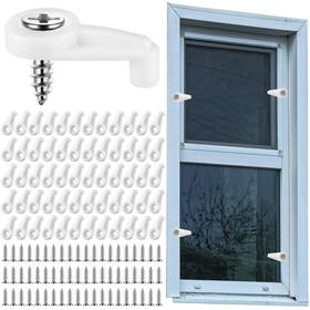 Chi-weysat-1700 Weysat 60 Pcs Storm Window Clips With Screws Screen Windows Scree