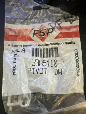 3385110 Whirlpool New In Sealed Dishwasher Pivot