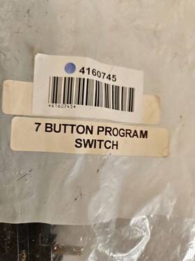4160745 Whirlpool 7 Button Switch