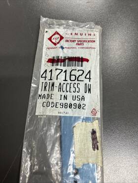 4171624 Whirlpool Part# Dishwasher Trim Access G5f