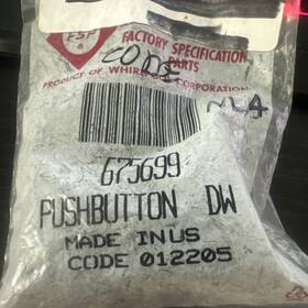 675699 Whirlpool New In Sealed Bag Set Of Push Buttons For Dishwasher 5