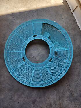 718226 Whirlpool Dishwasher Pump Filter Aqua Blue No Cracks