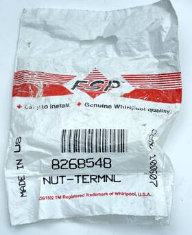 8268548 Whirlpool Dishwasher Terminal Nut #8268548 Brand New Oem