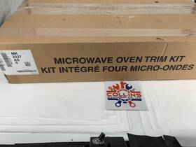 Mk2227as Whirlpool Oem 27 Inch Trim Kit For Countertop Microwaves Black-on-stainless
