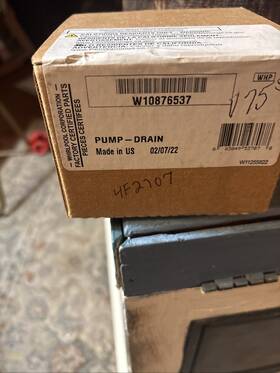 Pumpw10876537 Whirlpool Dishwasher Drain