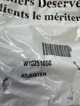 W10251050 Whirlpool Genuine Oem Dishwasher Dishrack Adjuster Assembly - Gray