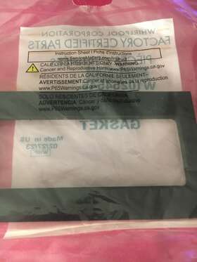 W10254545 Whirlpool Dishwasher Gasket And Maytag