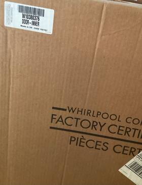 Wpw10380376 Whirlpool W10380376 Oem Original Dishwasher Inner Door Panel #