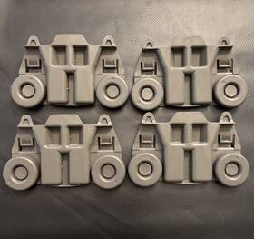 W105195417 Whirlpool 4 Maytag Kenmore Kitchenaid Lower Rack Wheels W10195419