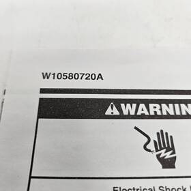 W10580720a Whirlpool Dishwasher Electric Schematics English New