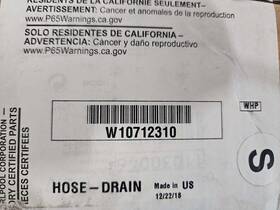 W10712310 Whirlpool Drain Hose Kit