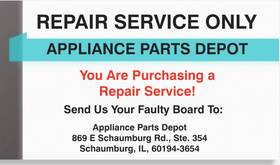 W10717833 Whirlpool W10718101 Repair Service- W11382526 Control Board