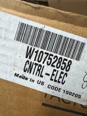 W10752858 Whirlpool Genuine Oem Dishwasher Electronic Control Board