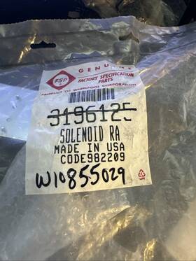 W10855029 Whirlpool 3196125 New In Sealed Bag Soleniod Assembly Nla Part