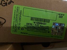 W10906431 Whirlpool New Part No. Dishwasher Main Control Board