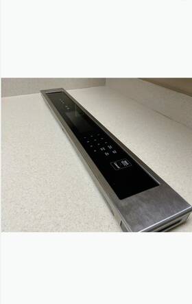 W10915087 Whirlpool Dishwasher Control Panel Black Stainless Steel Glossy