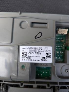 W10918994 Whirlpool Ge Dishwasher Control Board Part# Used