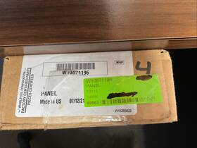 W109871196 Whirlpool Dishwasher Bottom Kick Plate Toe Panel