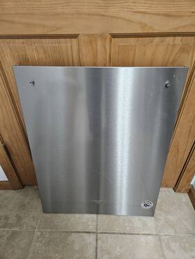 W11087377 Whirlpool W11028373 Oem Original Dishwasher Door Outer Panel Stainless