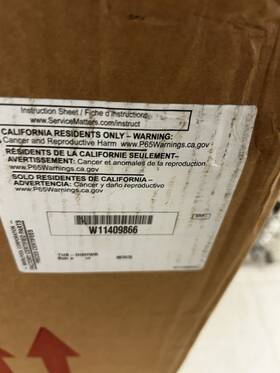W11408866 Whirlpool Dishwasher Tub
