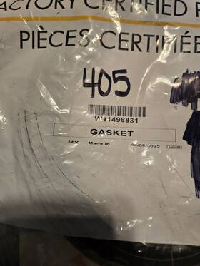 W11498831 Whirlpool Oem Dishwasher Door Gasket - Black New Unopened Package