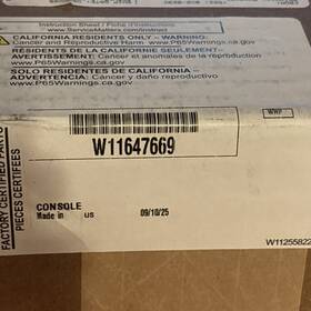 W11647669 Whirlpool Dishwasher Console New Oem Part No Electronics
