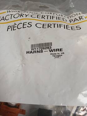 W11726283 Whirlpool W11649439 Oem Dishwasher Wire Harness