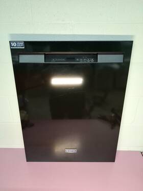 W11659649 Whirlpool Dishwasher Front Panel Black Used Scratches