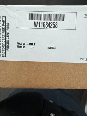 W11684258 Whirlpool W11669944 Oem Dishwasher Inlet Valve Brand New