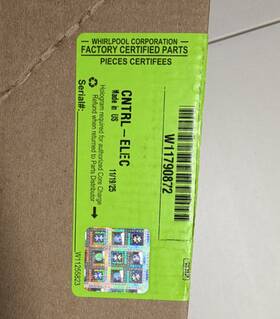 W11734311 Whirlpool W11790872 Control Board For Dishwasher
