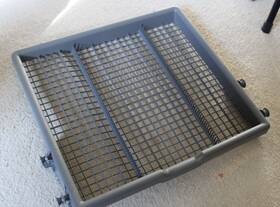 Wdf330pahb4 Whirlpool Dishwasher Upper Top Silver Wear Rack One Size Usually Fits All