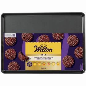 191011370 Wilton 4 Pack - Gold Non-stick Bakeware Mega Baking Sheet 15 X 21 Inch