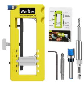 Cj-001 Wolfpawn Door Hinge Jig Template For Router Tool Fits