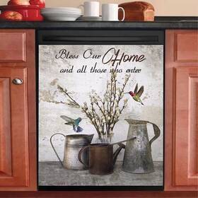 Wowfeel 706145508871 Bless Home Magnet Sticker Bouquet Dishwasher Cover Kitchen Decorative Farm Fl
