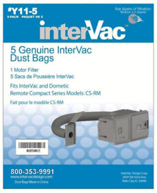 Y11-5 Genuine Inter Vac Vacuum Cleaner Dust Bags For Csrm Models