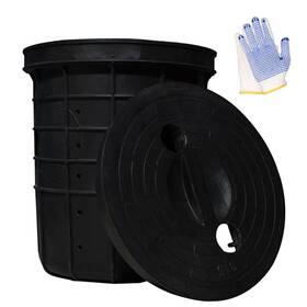 Yacm9321876 Yacmcmk Perforated Sump Basin With Cover Pump Bucket Drilled Ho