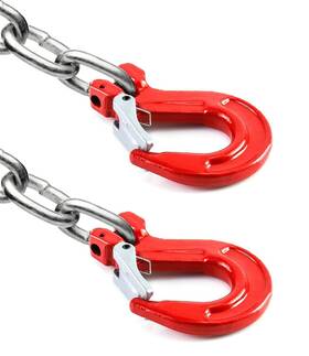 Yakicag 764256561790 Grade 80 Drop Forged Alloy Steel Clevis Sling Hook With Latch Painted Finish