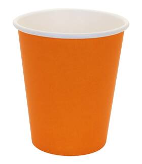 Cominhkpr127318 Yes Fresh Hot Party Paper Cups 8 Ounce 50 Count Multiple Colors Orange