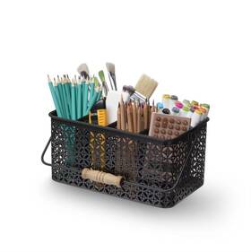 Yg8000 Yoogar Metal Silverware Caddy - 6 Compartment Utensil Cutlery Holder Silverwa