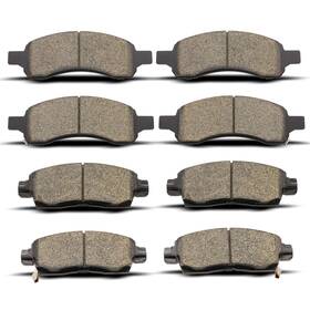 1169-883 Yyzksk D1169 D883 Front And Rear Ceramic Brake Pads Set Compatible With 2008-2017 Buic