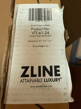 Vtt-61-24 Zline Dishwasher Inner Door Panel