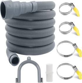 Zy Tech 445033615686 Dishwasher Drain Hose Extension10ft Flexible Corrugated Washing Machine