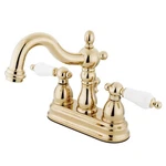 Kingston Brass KB1602PL Heritage 4-INCH Centerset Lavatory Faucet With Porcelain. Fixed Price $210.88.